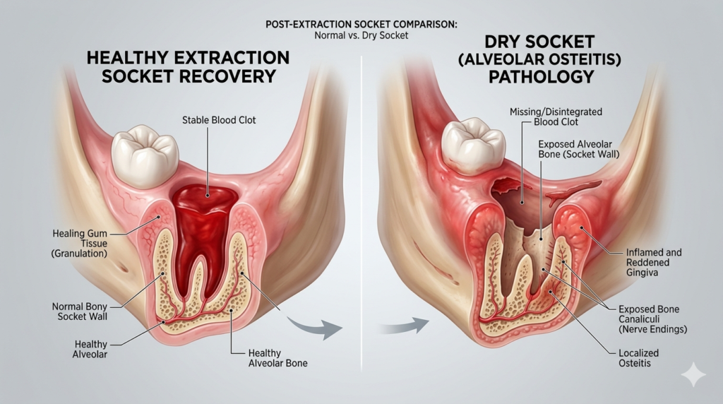 How to Spot a Dry Socket After Tooth Extraction